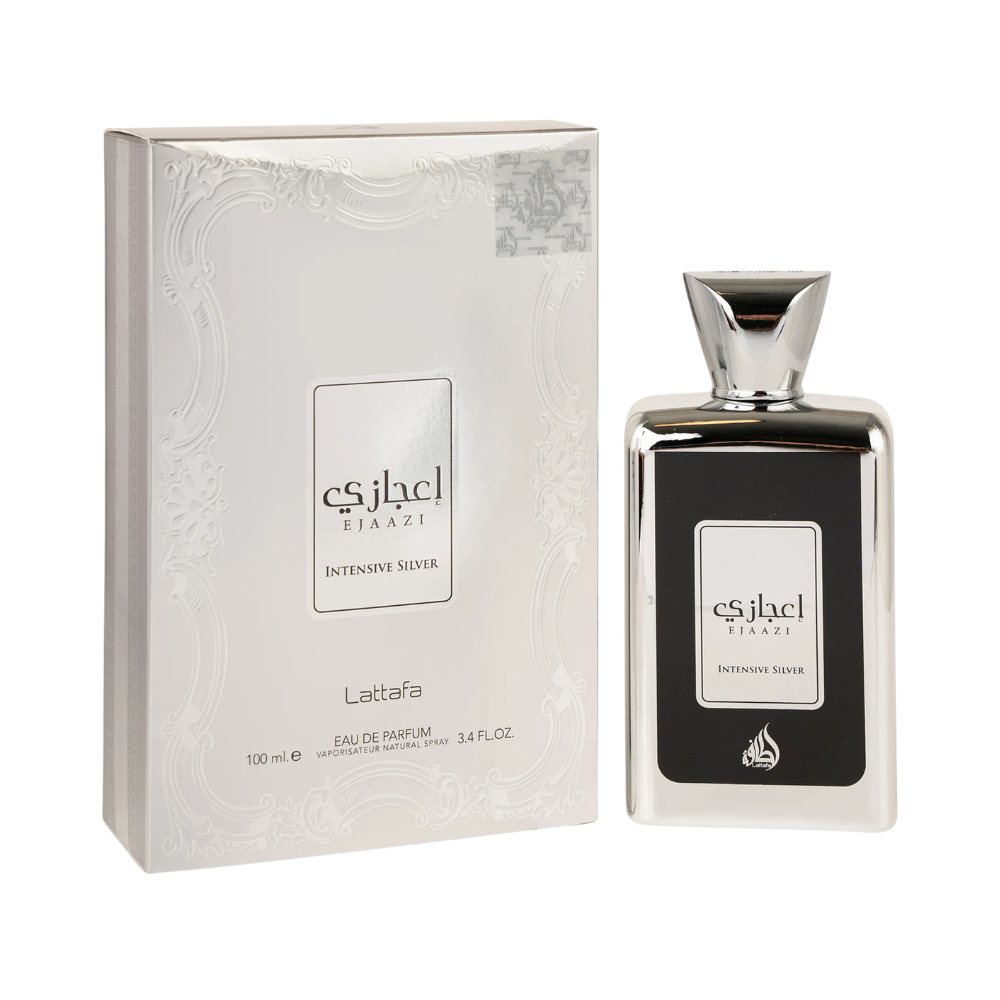 Ejaazi Intensive Silver Eau de Parfum 100 ml de Lattafa, imagen 2